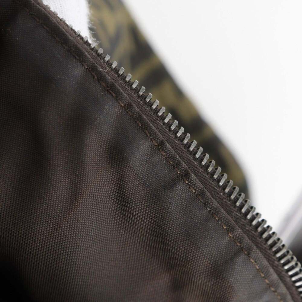 FENDI Brown Canvas Zucca Shoulder Bag - Picture 8 of 14